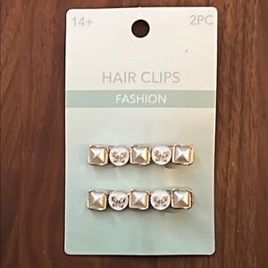 Gold and Silver Hair Clips